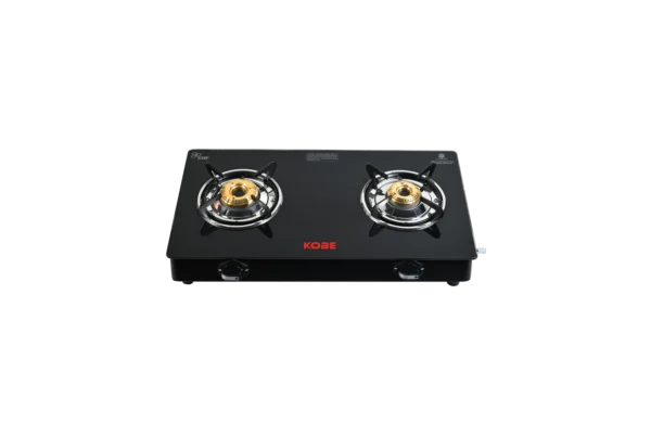 Kobe INOX 2B B/W-BK Cooktop with Medium & Small Burner | Optional Auto Ignition - Image 2