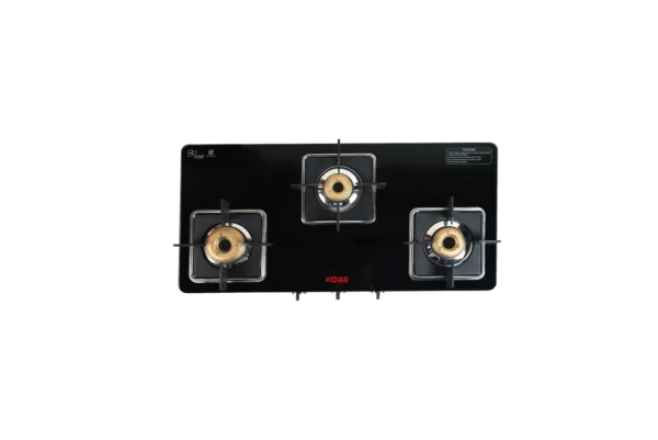 Kobe ZEN 3B 77cm Cooktop with Super Big, Medium & Small Burner| Optional Auto Ignition - Image 2