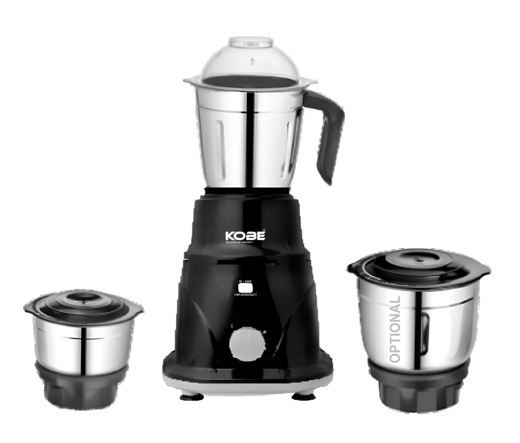 Ek Robe Mixer Kobe KWID DX 550W Mixer Grinder | 2/3 Jars | Overload Protector ...